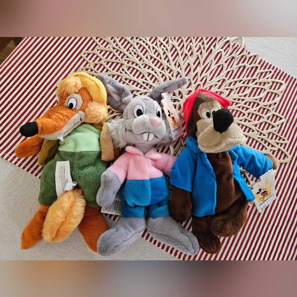 NWT Vintage 90s Disney's Song of the South Beanie Baby Set